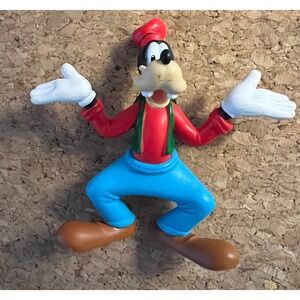 Disney Goofy Action Figure Kids Vintage Shrugging Clubhouse Mickey  2.5"